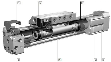 無桿氣缸結(jié)構(gòu)圖
